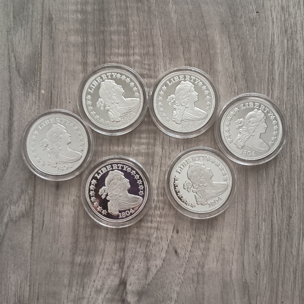 1804 Draped Bust Dollar Tribute 6 Pieces